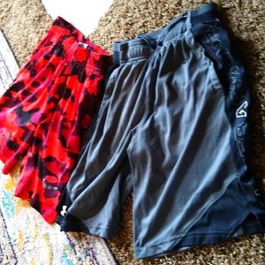 Two pairs of shorts Under Armour and Nike